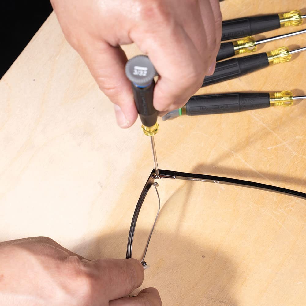 Klein Tools 85617 Mini Precision Screwdriver Set, One Size, Black/Yellow