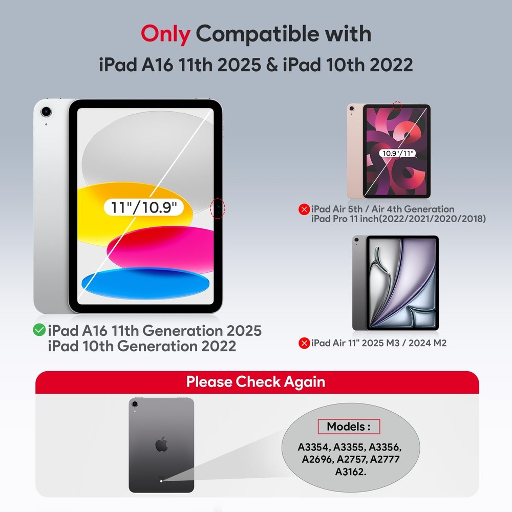 Screen Protector for iPad 11/10.9 - 2 Pack, 9H Hardness, AlignGuard Pro