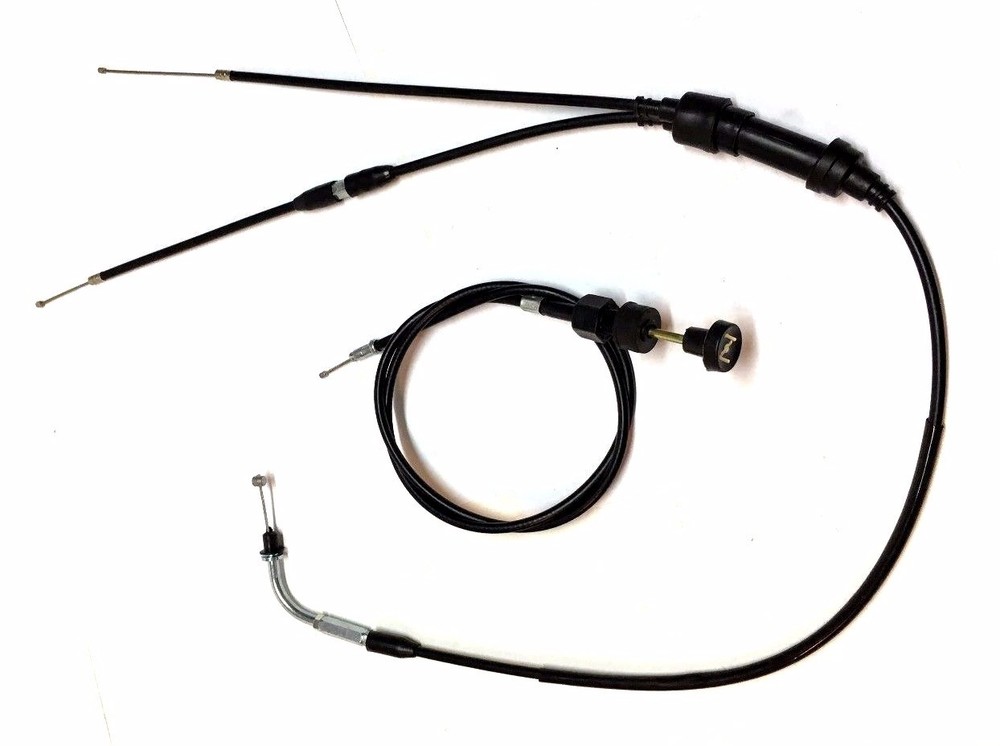 FOR YAMAHA PW 50 THROTTLE GAS ACCELERATOR CABLE & PULL CHOKE CABLE 1981 - 2002