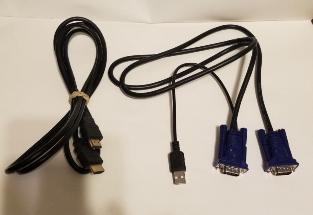 2 Port KVM Switch Cables