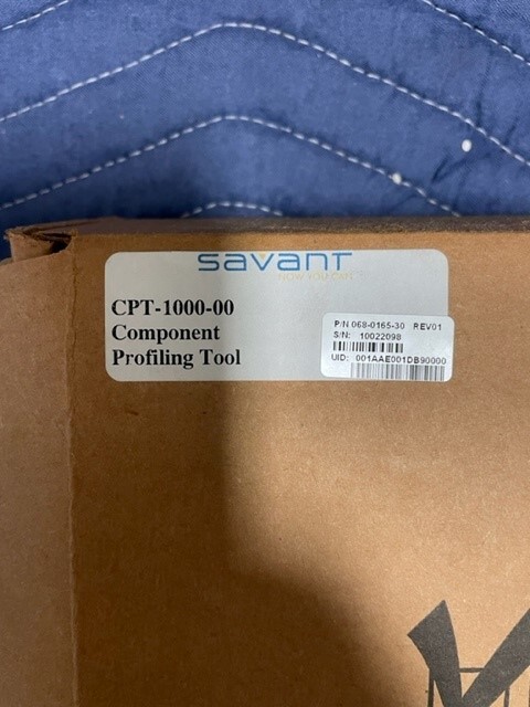 Savant CPT-1000-00 Component Profiling Tool