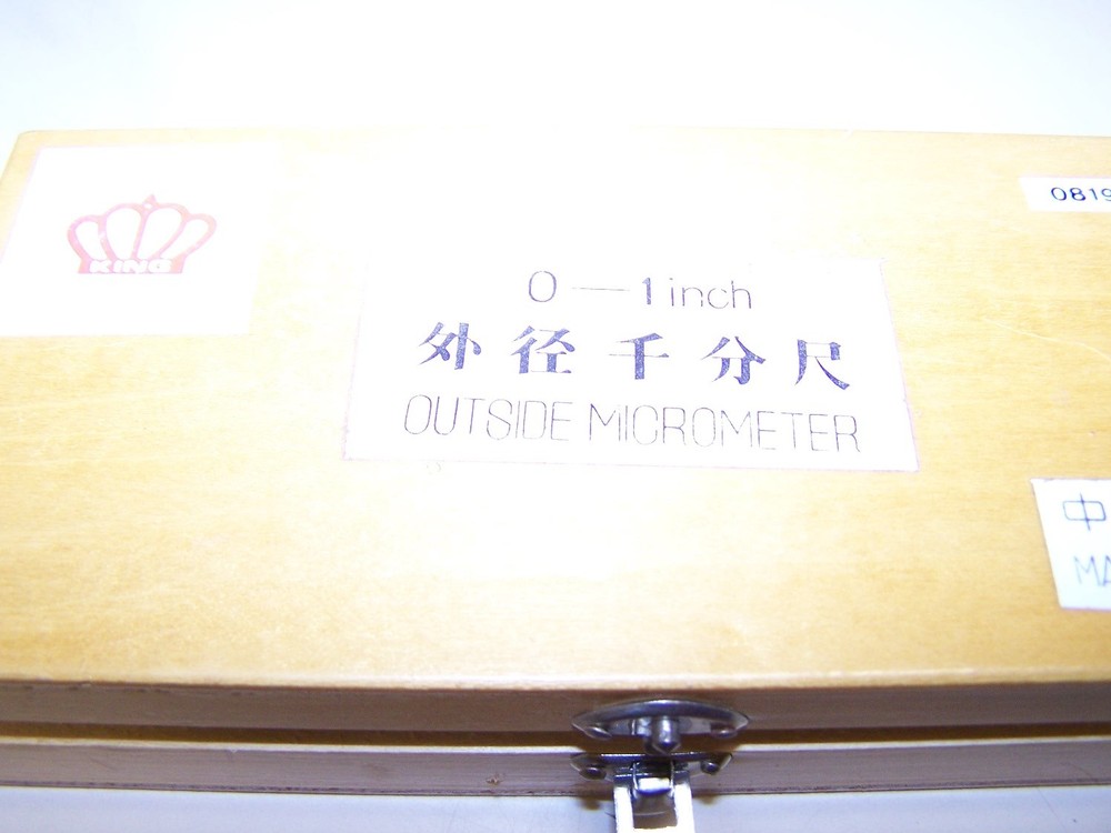 0-1" outside micrometer set