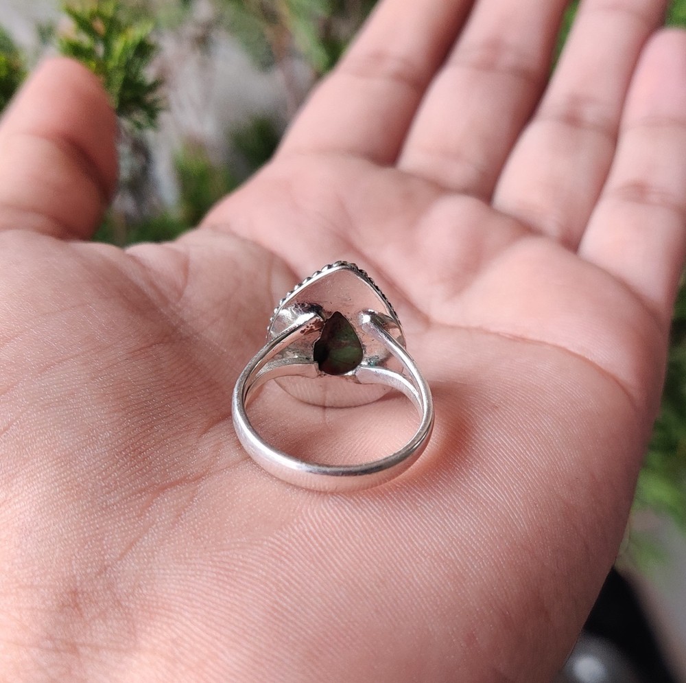 Monarch Opal Gemstone Ring Solid 925 Sterling Silver Handmade Designer Ring MK*