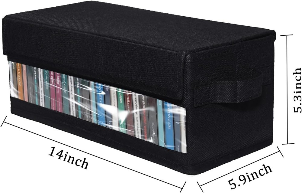 CCidea CD Storage Boxes - Pack of 2 Cases - 14" 2 Pack, With Visual Window