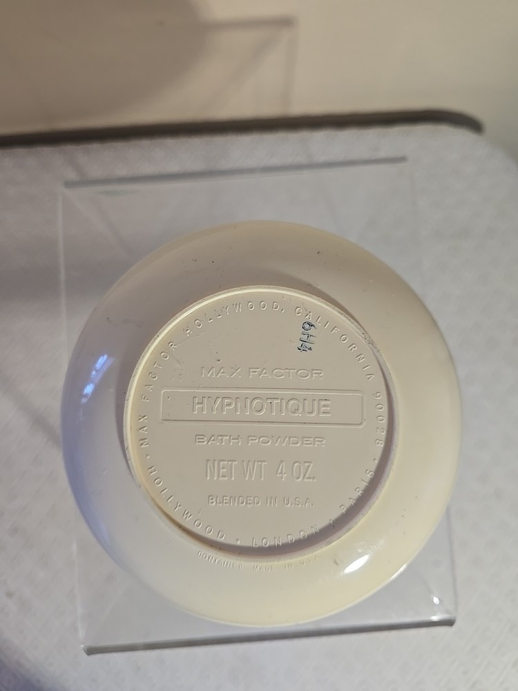 Vintage Max Factor Hypnotique 4oz Powder Container Empty