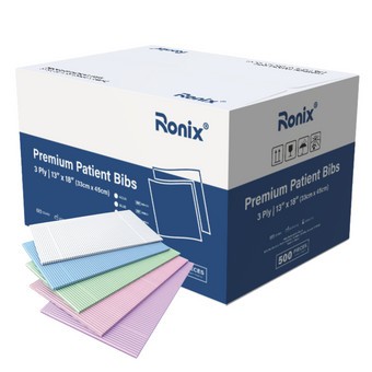 Premium Patient Bibs, 500/Case, Green