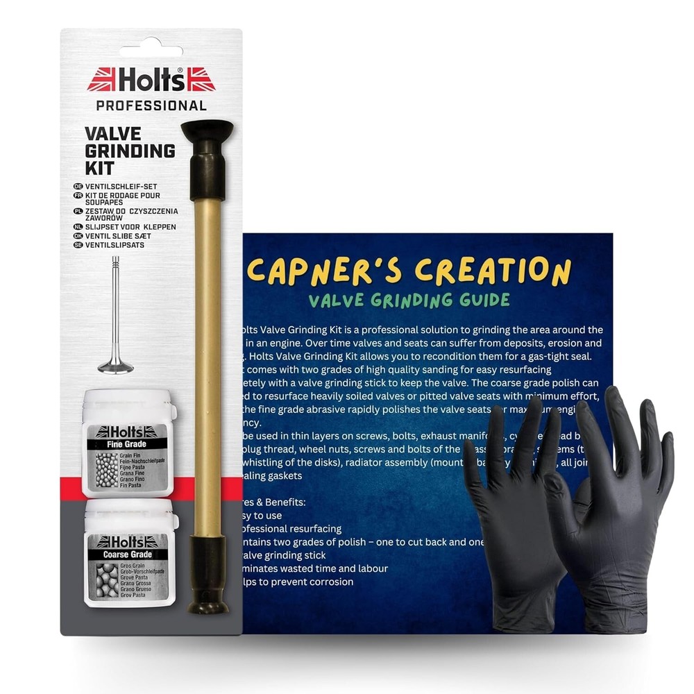 Valve Grinding Lapping Compound Kit Fine and Coarse Grade Bundle with Capners...