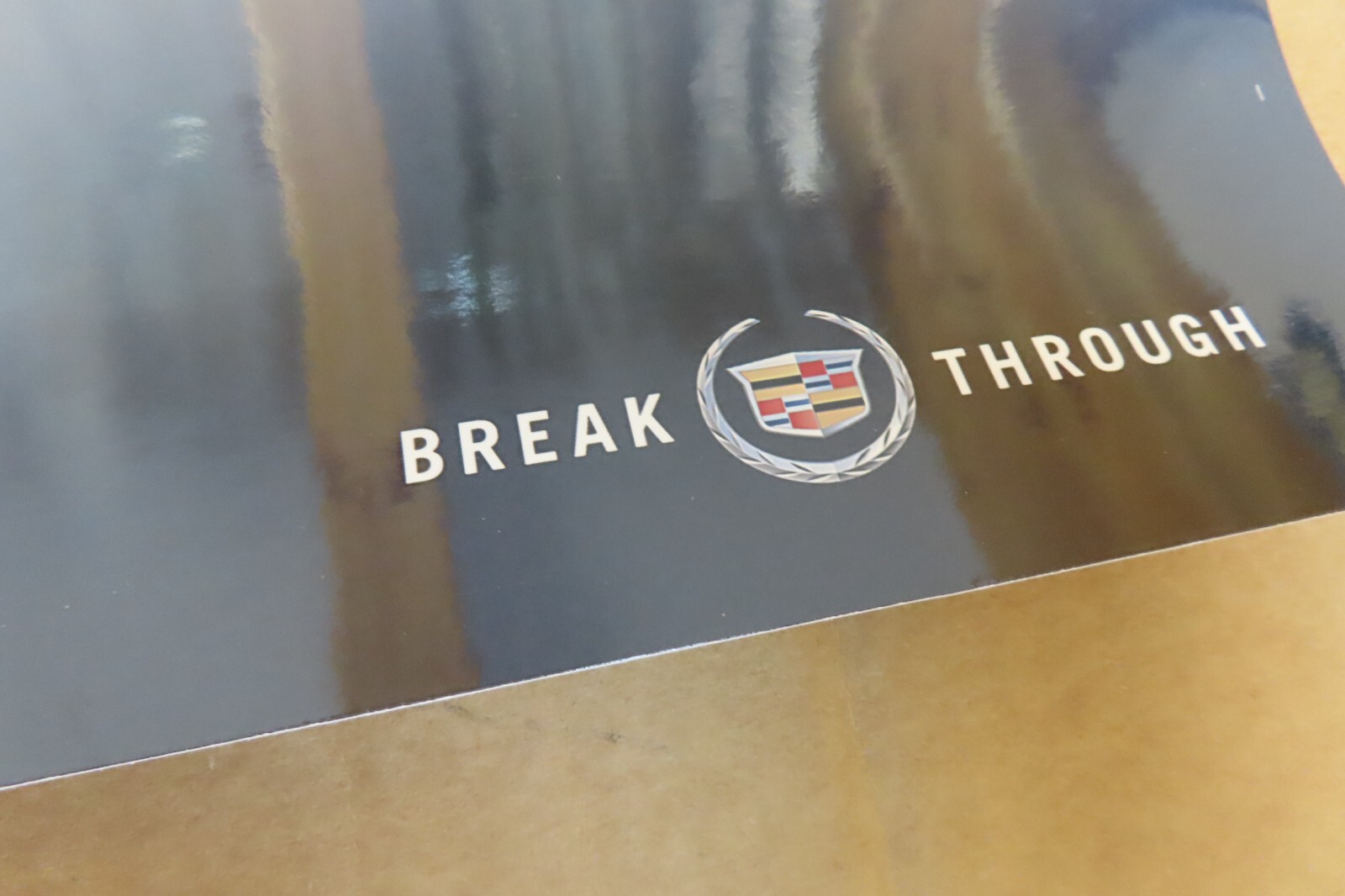 Factory GM original dealership Cadillac XLR-V, V series factory poster showroom