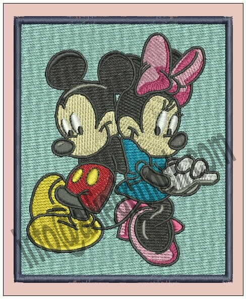 Mickey Mouse machine design pattern – PES HUS JEF DST EXP VP3