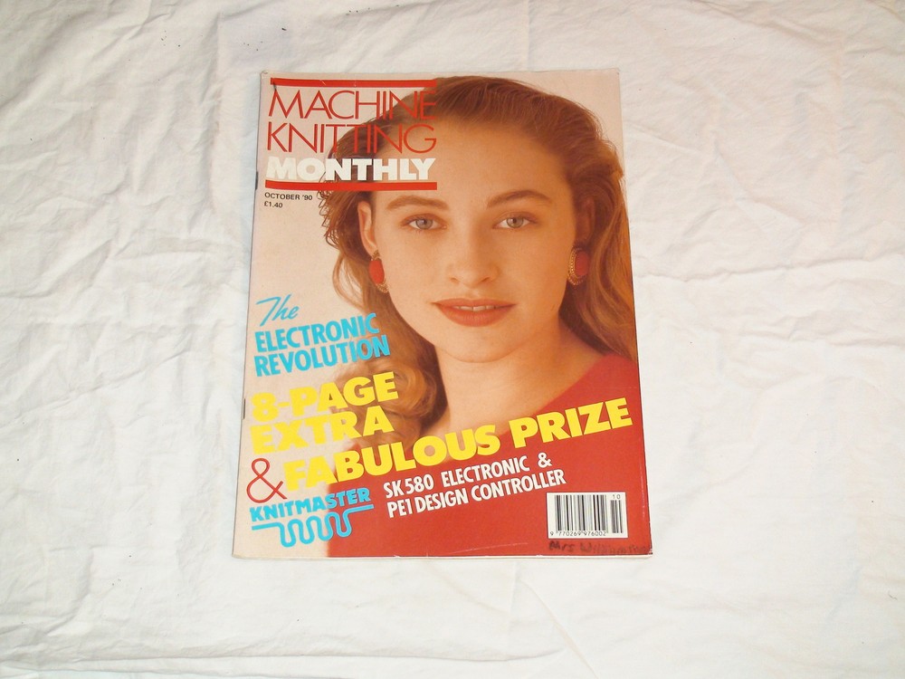 KNITTING MACHINE MAGAZINE KNITTING MACHINE MONTHLY OCTOBER 1990