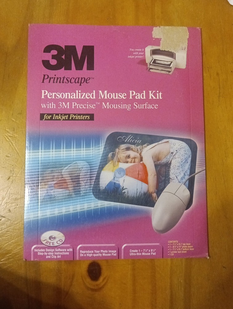 3M Printscape Personalized Mouse Pad Kit For Inkjet Printers