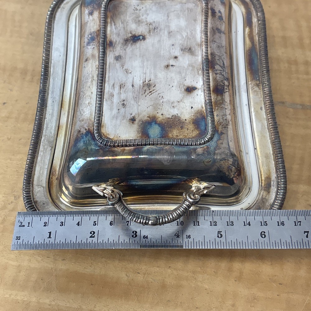 Crescent Silverware Covered Serving Dish 3139A