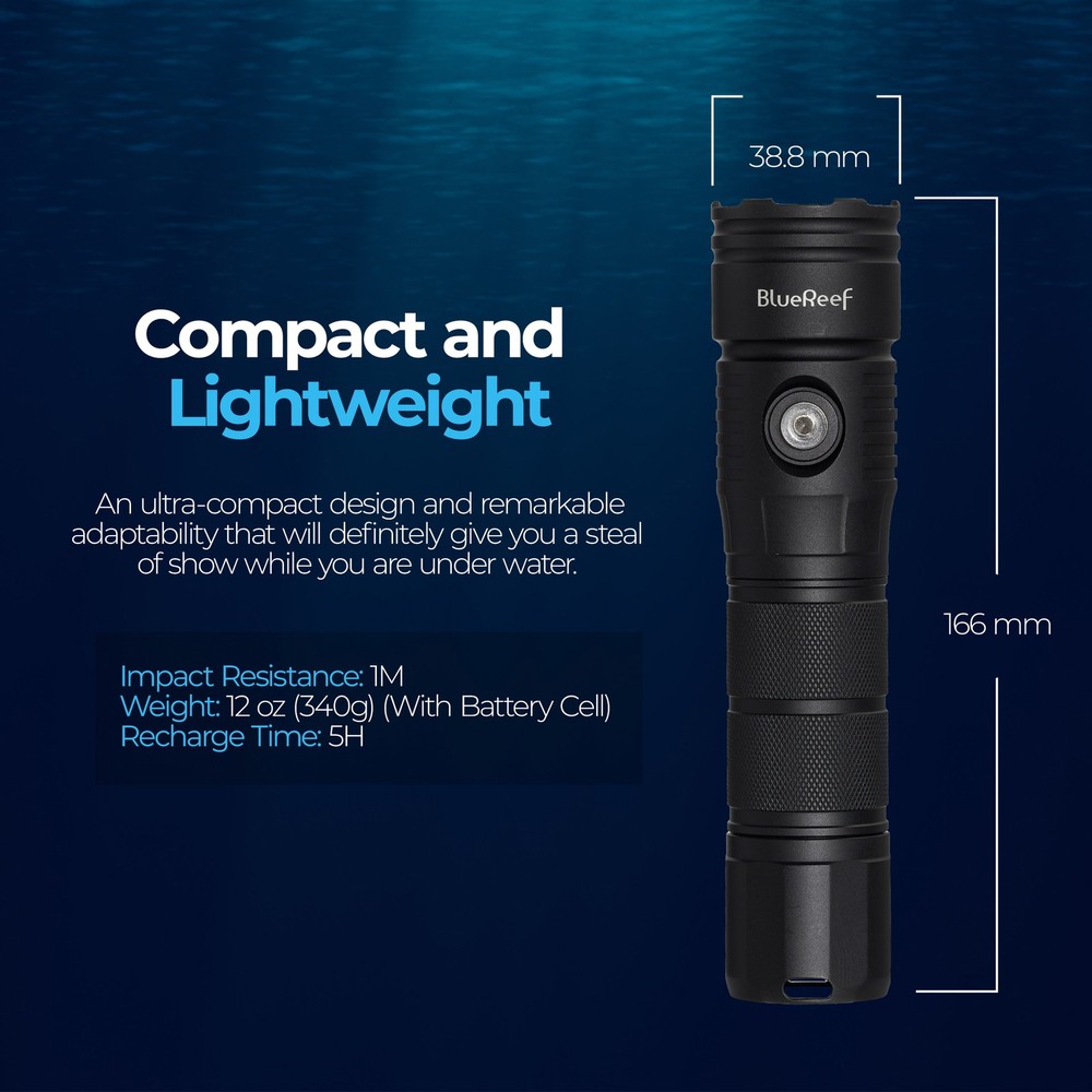 Blue Reef 2000 Lumens Dive Light