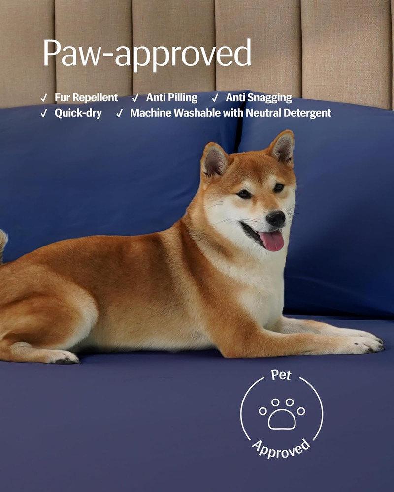 Midnight Blue Full Sheet Set + Extra Pillowcases - Buy 2, Get 30% Off!