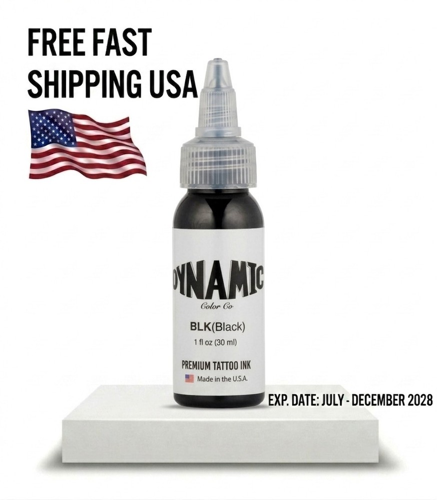 Tattoo Dynamic Ink 1oz BLK Black,