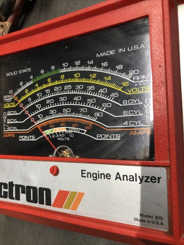 Vintage ACTRON Engine Analyzer Model 615 Untested Made In USA