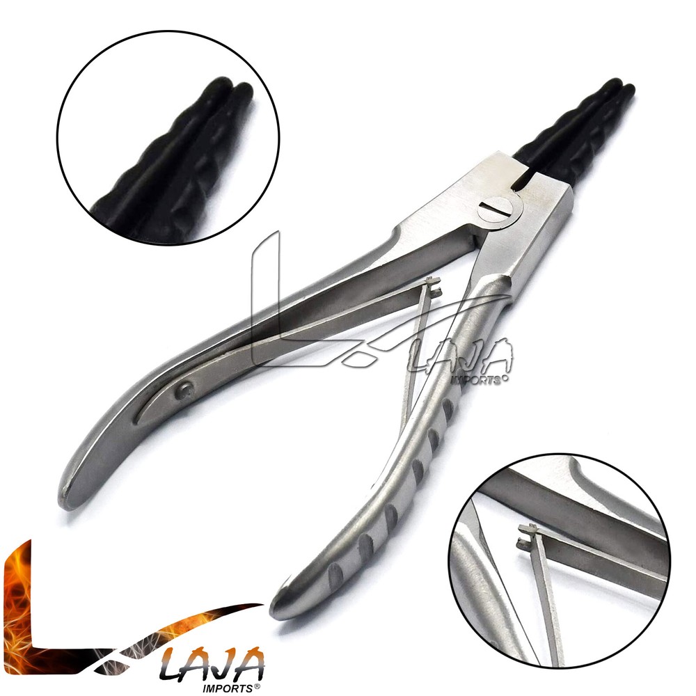 Ring Opening Pliers Reverse Action Jump Ring Bead Ball Capture Tools Rubber Tip