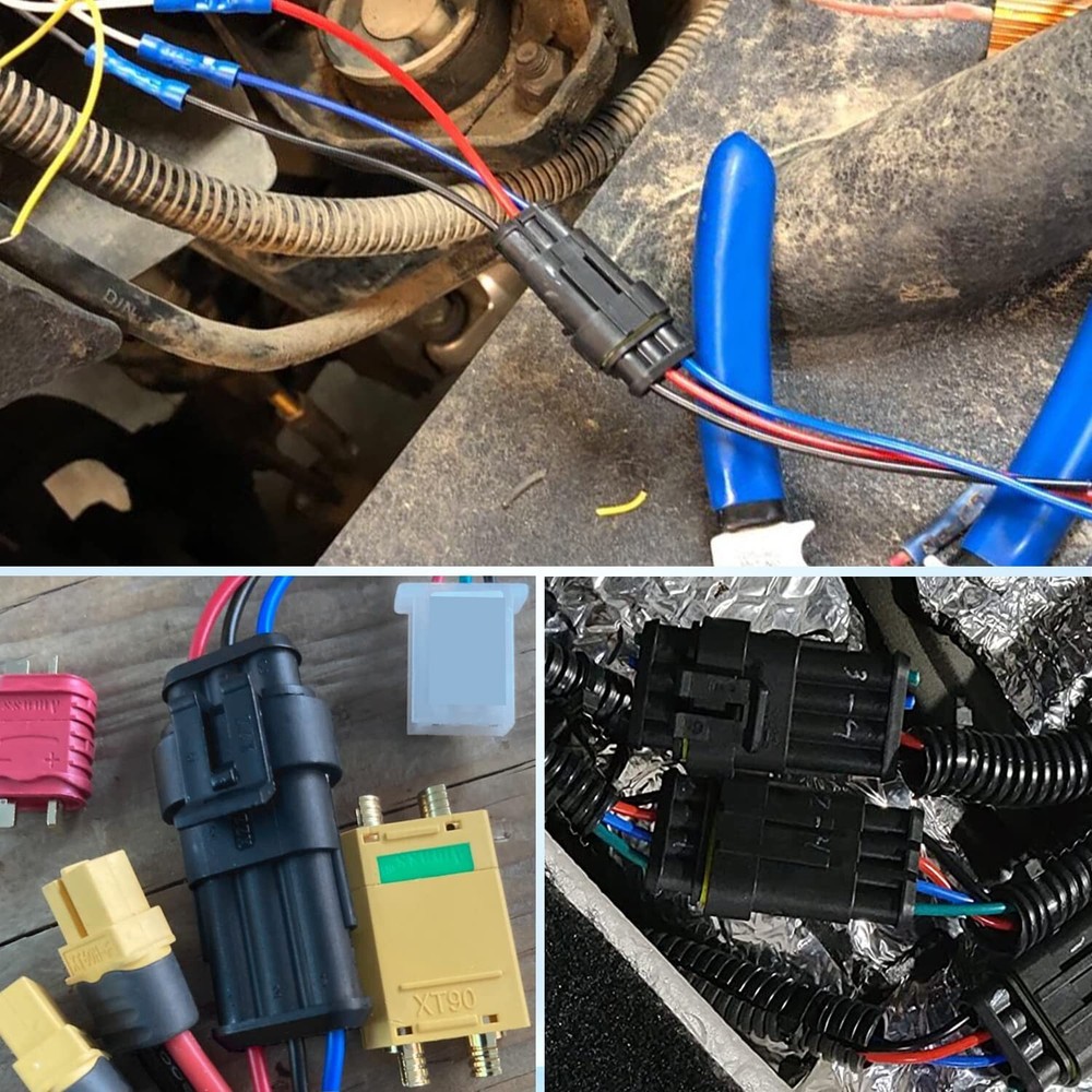 Nilight 3Pin Electrical Wire Connectors Male and Female Plug Socket Disconnect