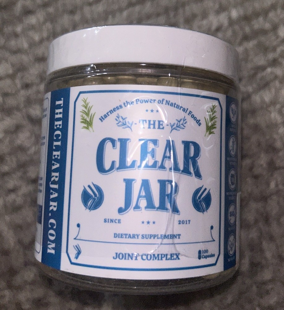 The Clear Jar Joint Complex 100 Caps ~ Sealed ~01/2026