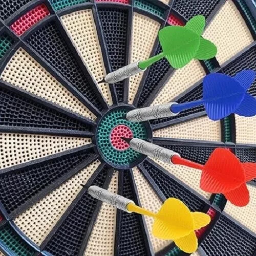 12 Pcs Soft Tip Darts Bar Dart Plastic Tip Darts Set Attach Extra 100 Black 2