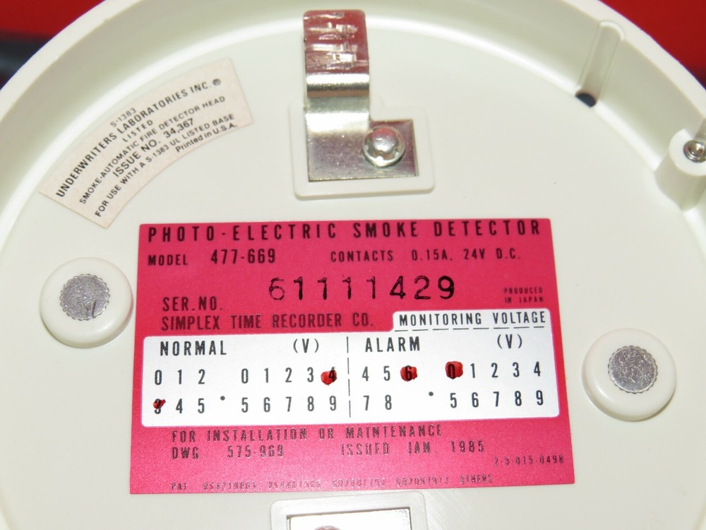 SIMPLEX 477-669 PHOTOELECTRIC DETECTOR HEAD