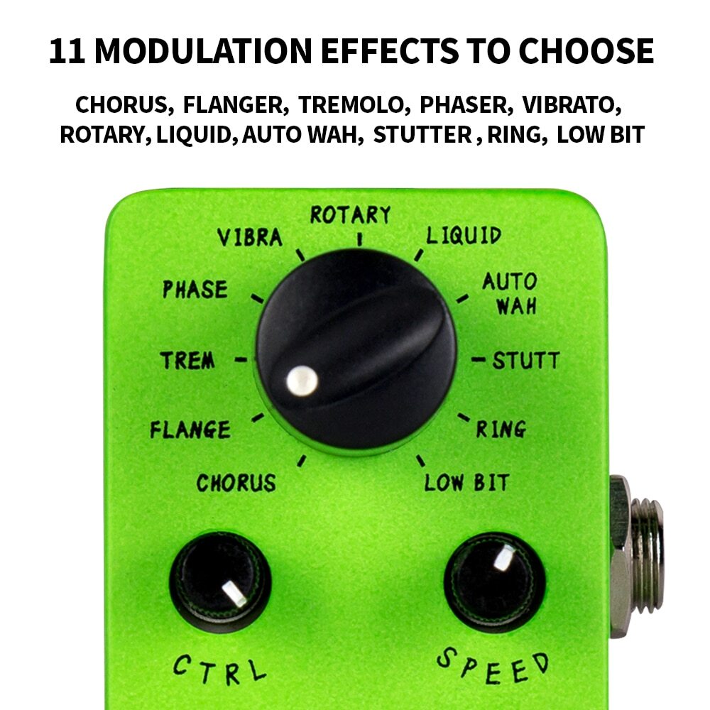 FC05 modulation guitar multi-effects pedal 11 modes chorus flanger phaser