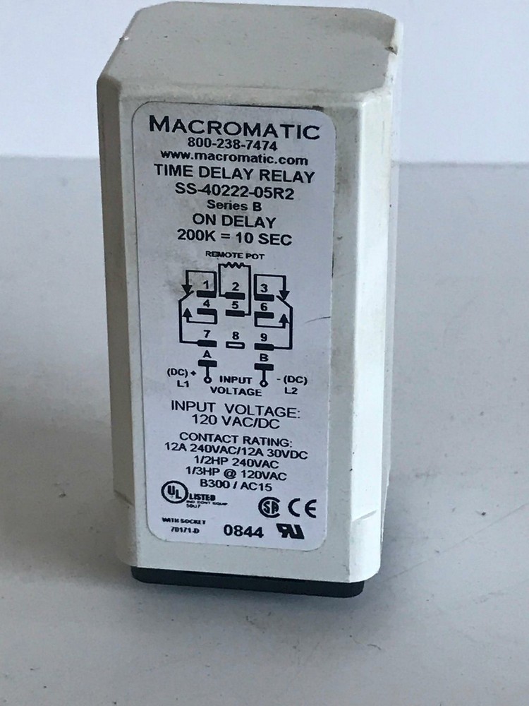 Macromatic SS-40222-05R2 Time Delay Relay