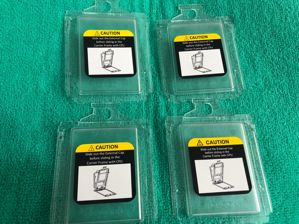 LOT 4 Pcs  SAM SP3 TR4 CPU SOCKET COVER ,ORIGINAL