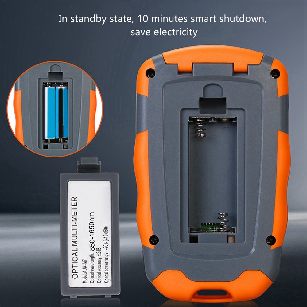 Mini Optical Power Meter Portable Optical Fiber Cable Tester Multimeter&LED Ligˇ