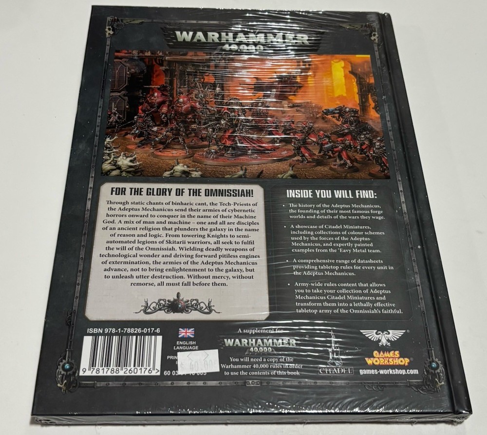Codex Adeptus Mechanicus Book Warhammer 40000 Hardback Games Workshop 40K SEALED
