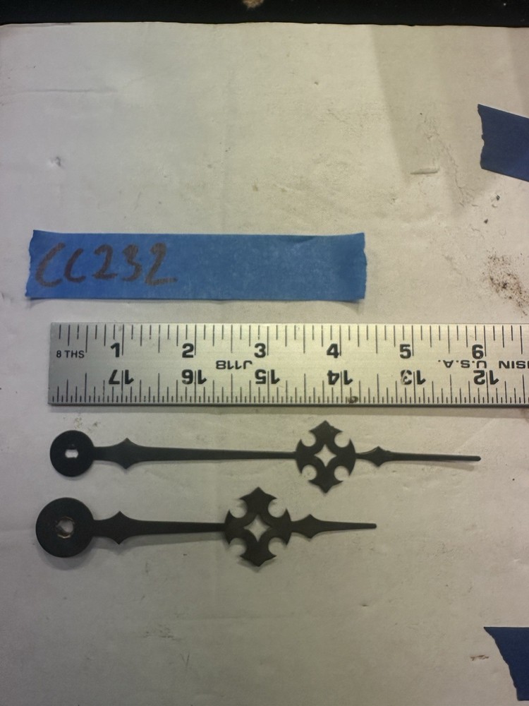(CC232) - ANTIQUE E. INGRAHAM WALL CLOCK HANDS