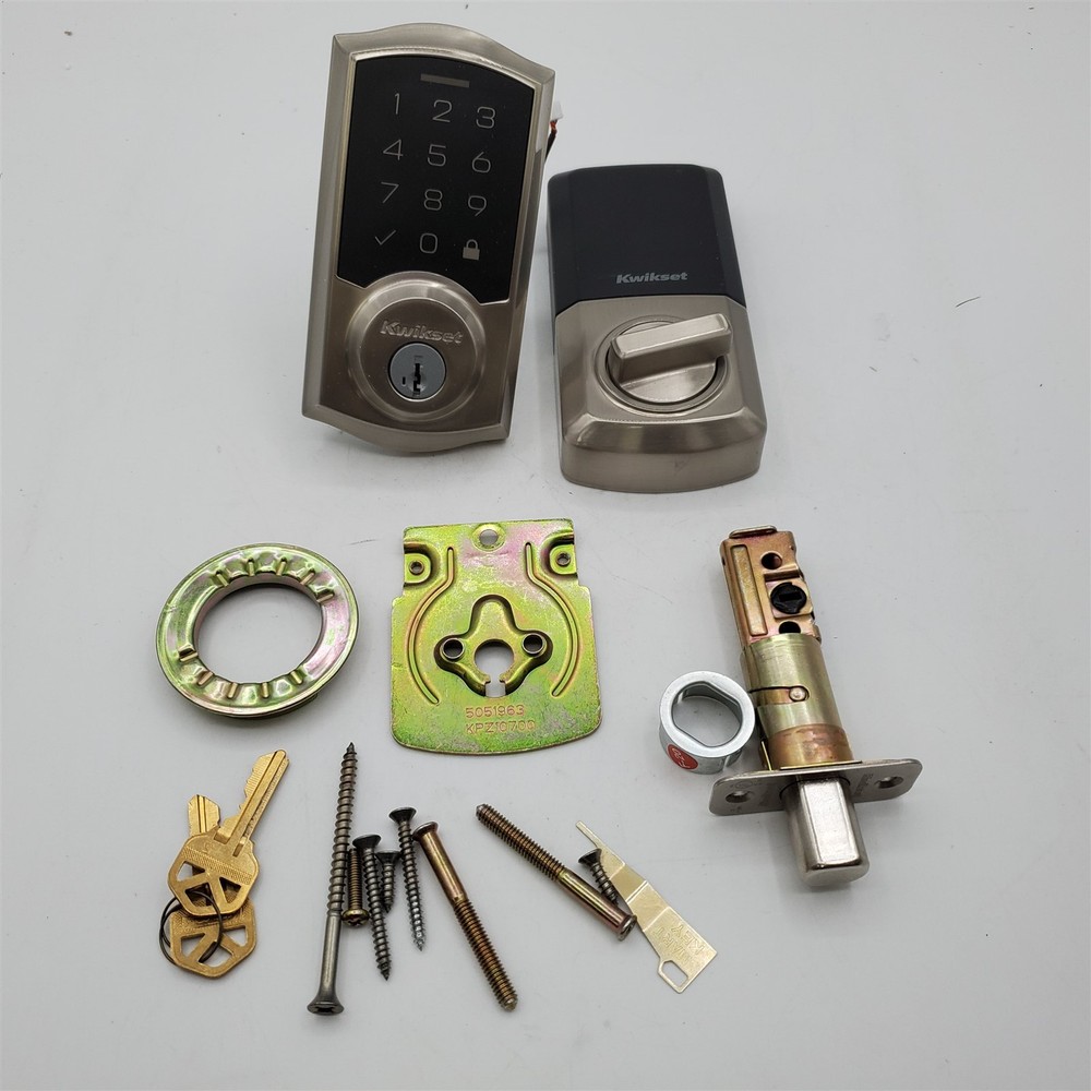Kwikset SmartCode 270 Keyless Electronic Touchpad Deadbolt, Auto Door Lock
