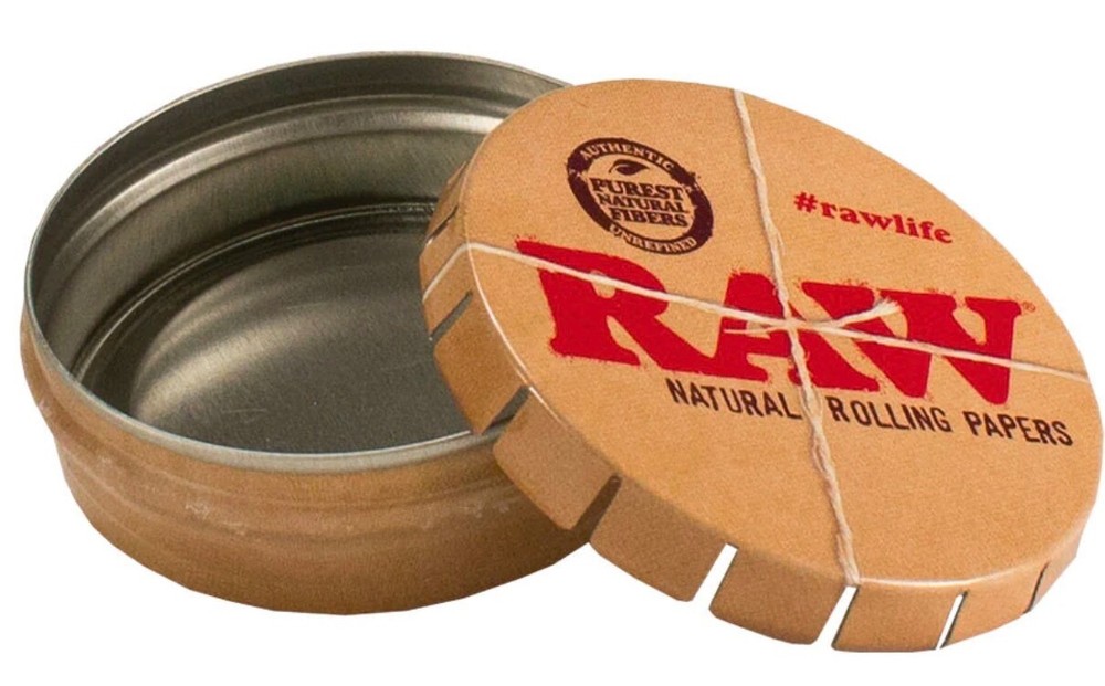 Authentic Raw Black Rolling Paper King Size Bundle, Roller+Papers+Tip+Tin