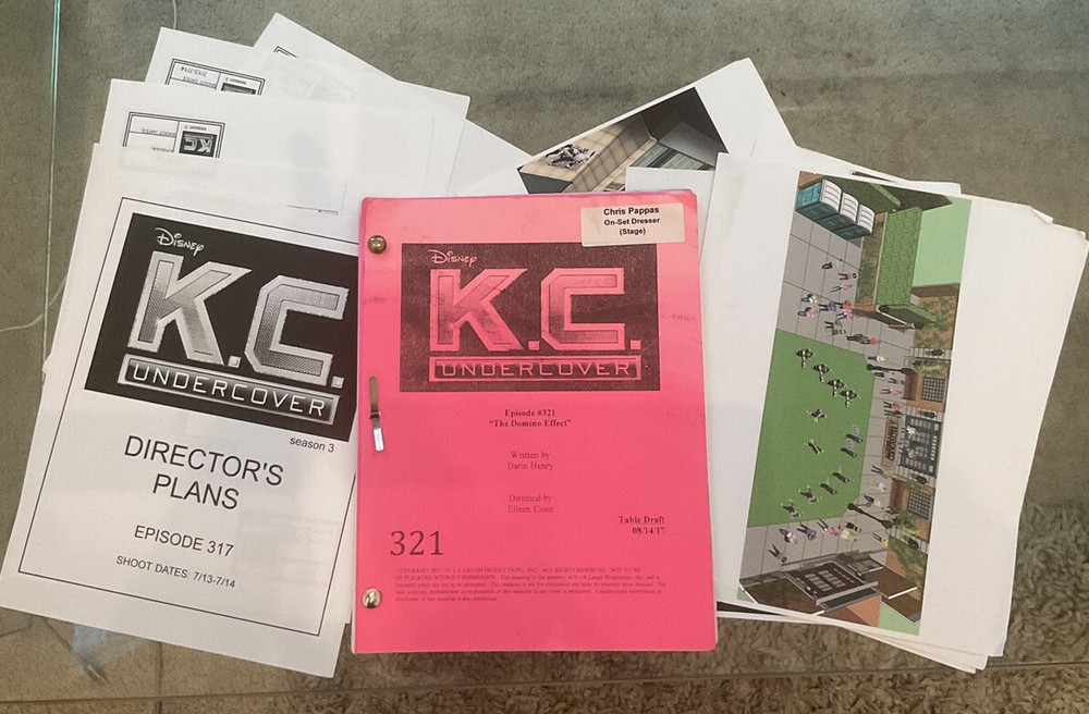 K.C. Undercover Script W/ Extras Original 2017 Zendaya Call Sheets Director Plan