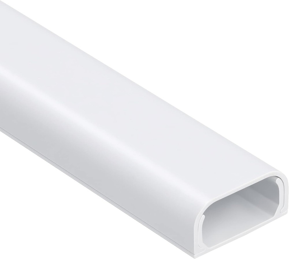 Self-Adhesive Cable Raceway for Safe & Neat Wall-Mounted TV Setup - 4 Pack