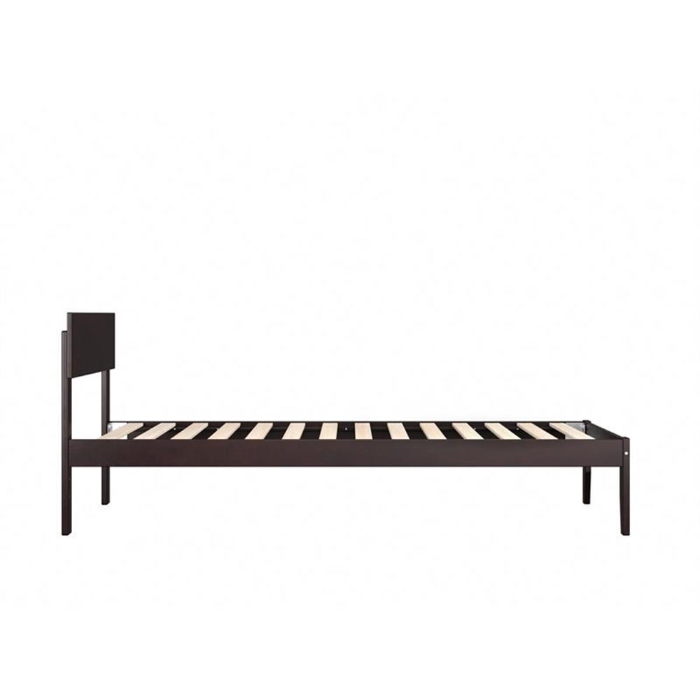 AFI Boston Modern Solid Wood Twin XL Platform Bed in Espresso