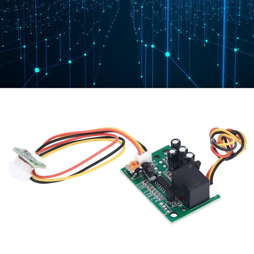 DC 12V PIR Human Motion Sensor Module Relay Output Split Type Infrared Sensing