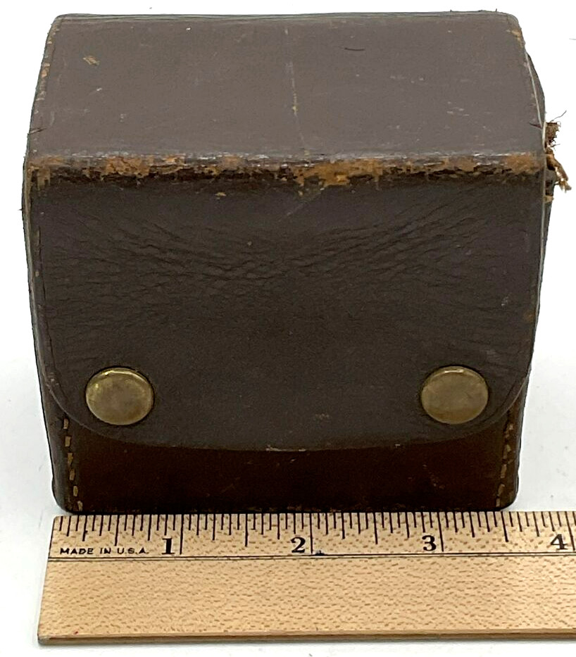 Vintage Aqua Survey Instruments Cincinnati OH Leather Case Dip Compass