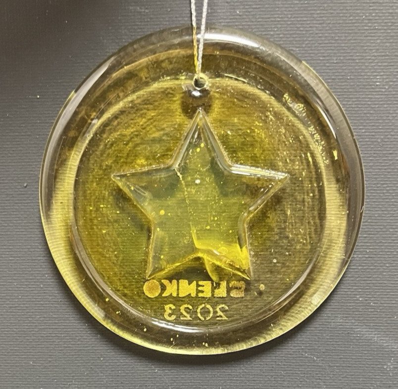 Blenko Glass Suncatcher - Star - Citrine