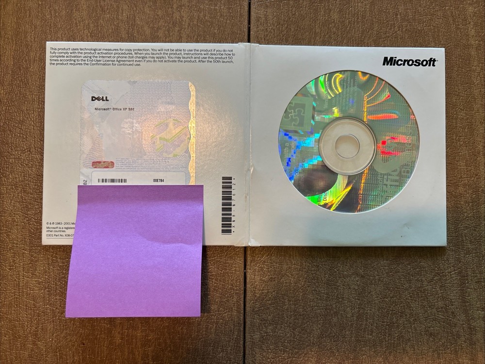 Microsoft Office XP Small Business 2002 Version With Product Key 2 Disc Set
