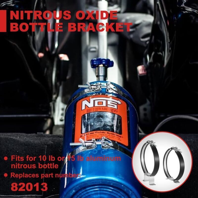 82013 Nitrous Oxide Padded Adjustable Quick Release 10-15 Lb Bottle Bracket Kit
