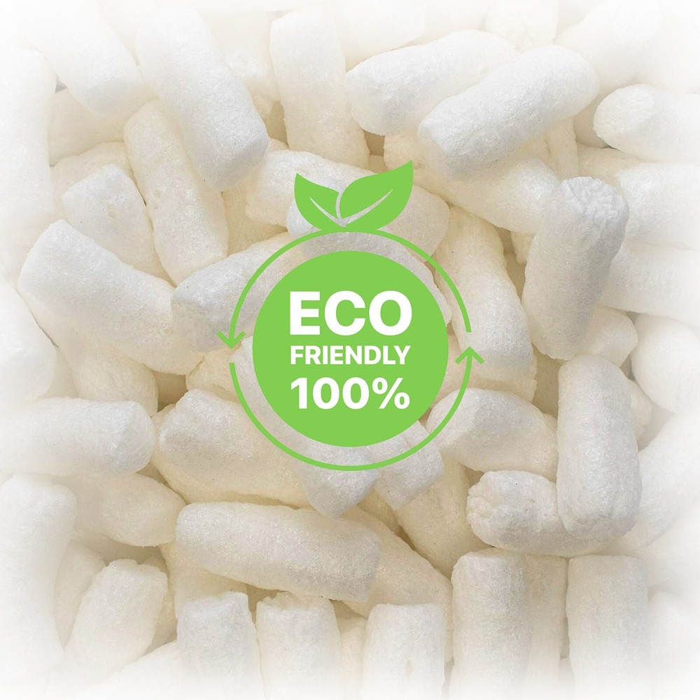 Yens Biodegradable Packing Peanuts for Moving, Packaging- 0.6 cuft