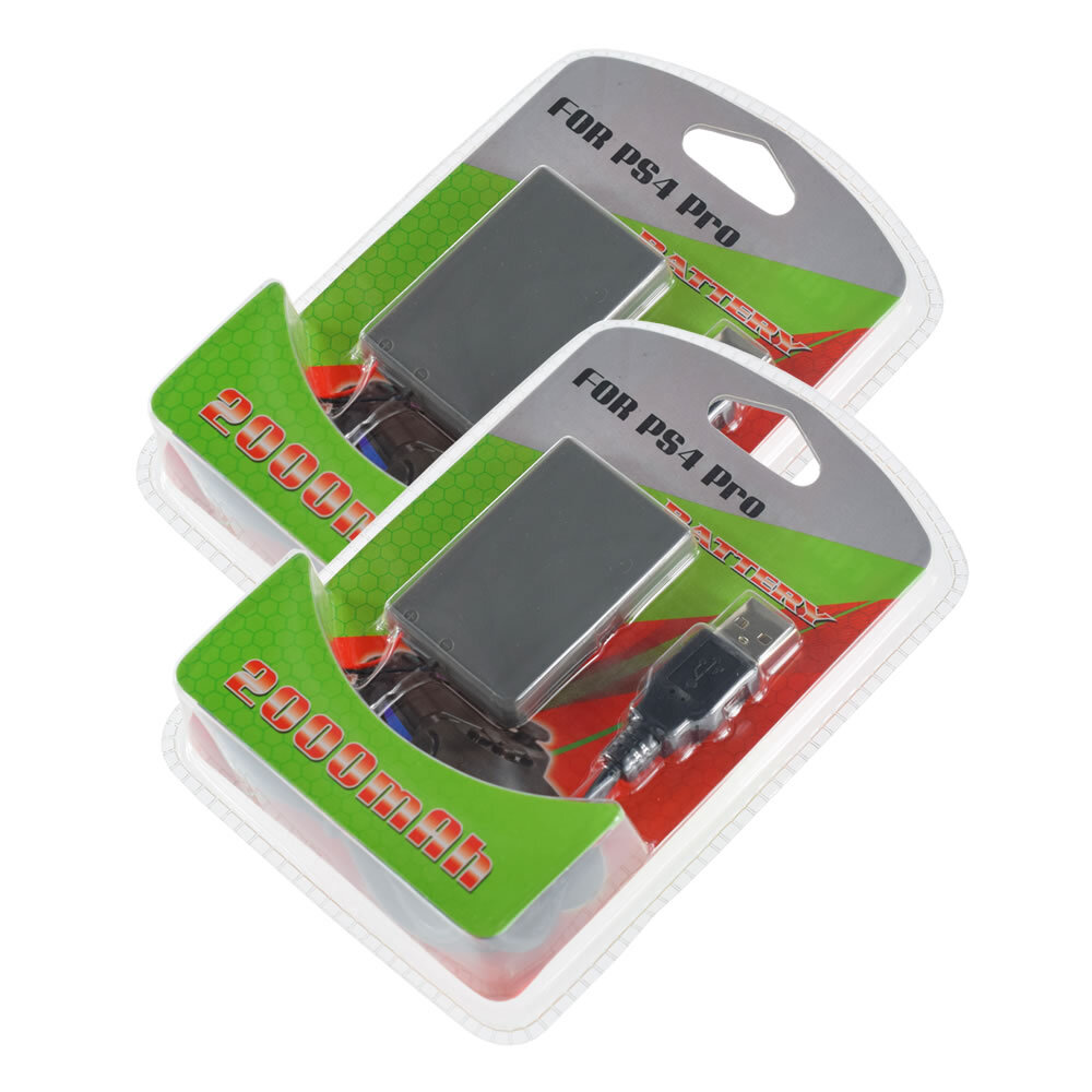 2X Replacement Battery 2000mAH for Sony PS4 DaulShock 4 Pro  CUH-ZCT2 controller