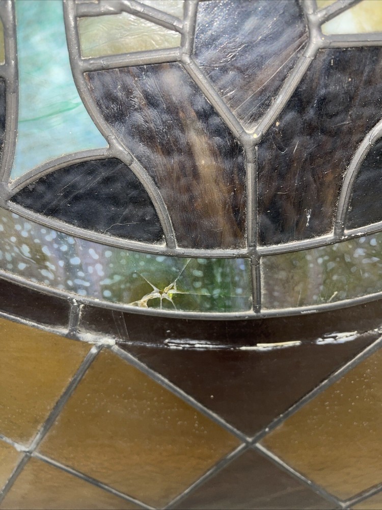 Antique Leaded Glass Window 36x48”