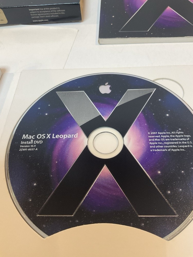 Apple Mac OS X Leopard 10.5 Install DVD Operating System OEM Retail