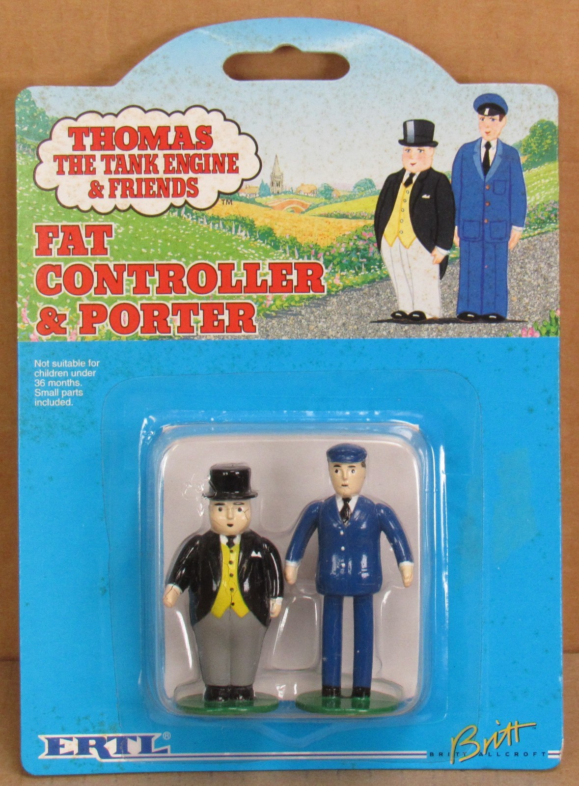 ERTL 4040 - Thomas the Tank Engine & Friends "Fat Controller & Porter" 1993 READ