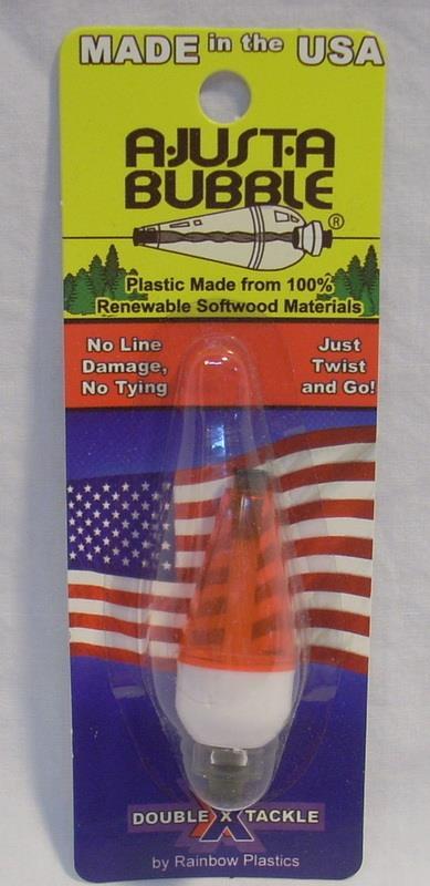 Rainbow Plastics A-Just-A Bubble Red White Fishing Float Bobber Mini