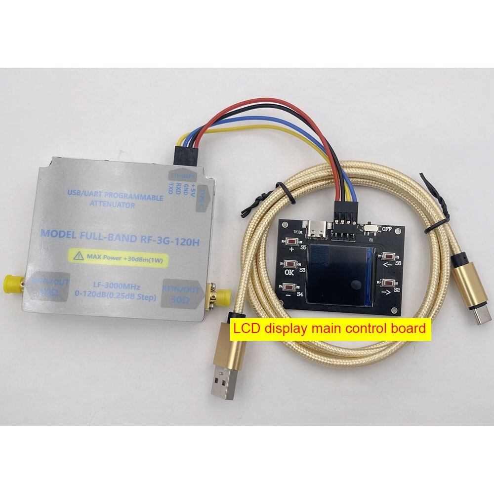 LF-3GHZ-120DB Bidirectional Digital Control RF Attenuator with LCD Main Control