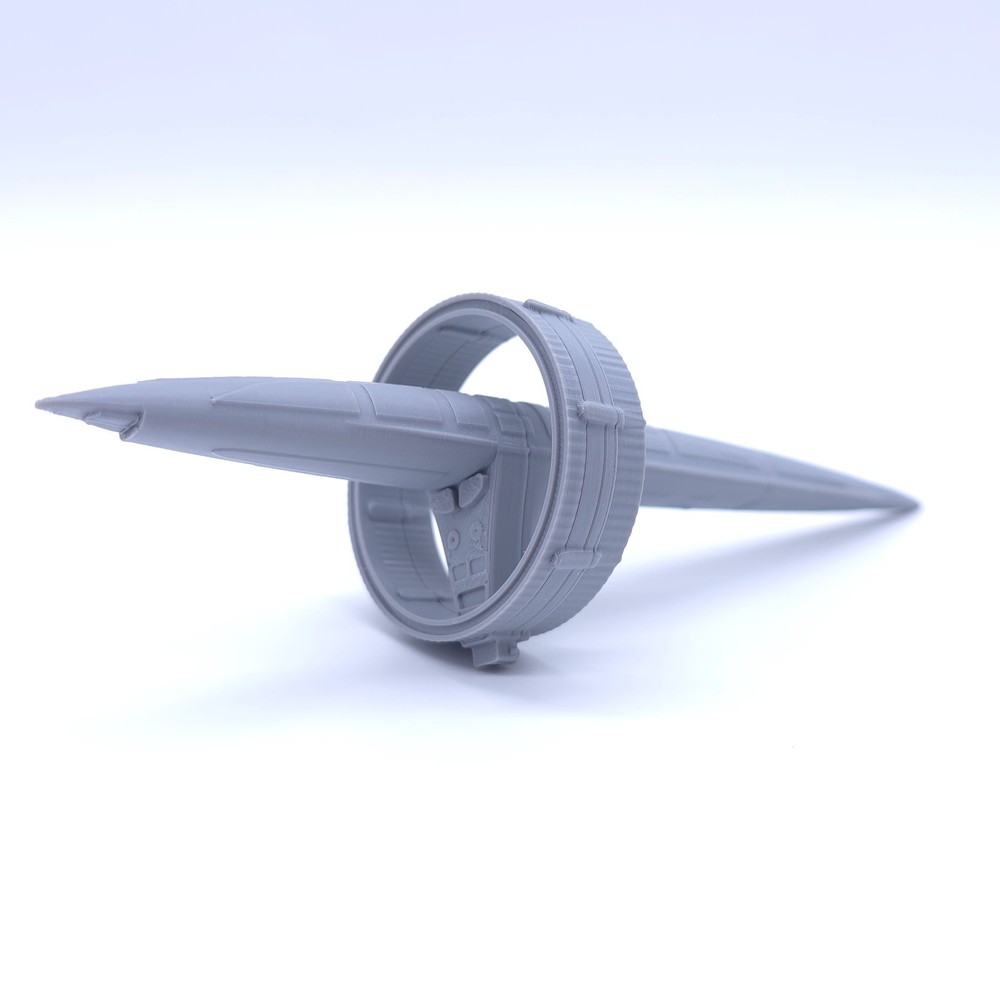 Vulcan - 1", 3", 6" or 12" Model - Custom Space Ship Sci-Fi Elite