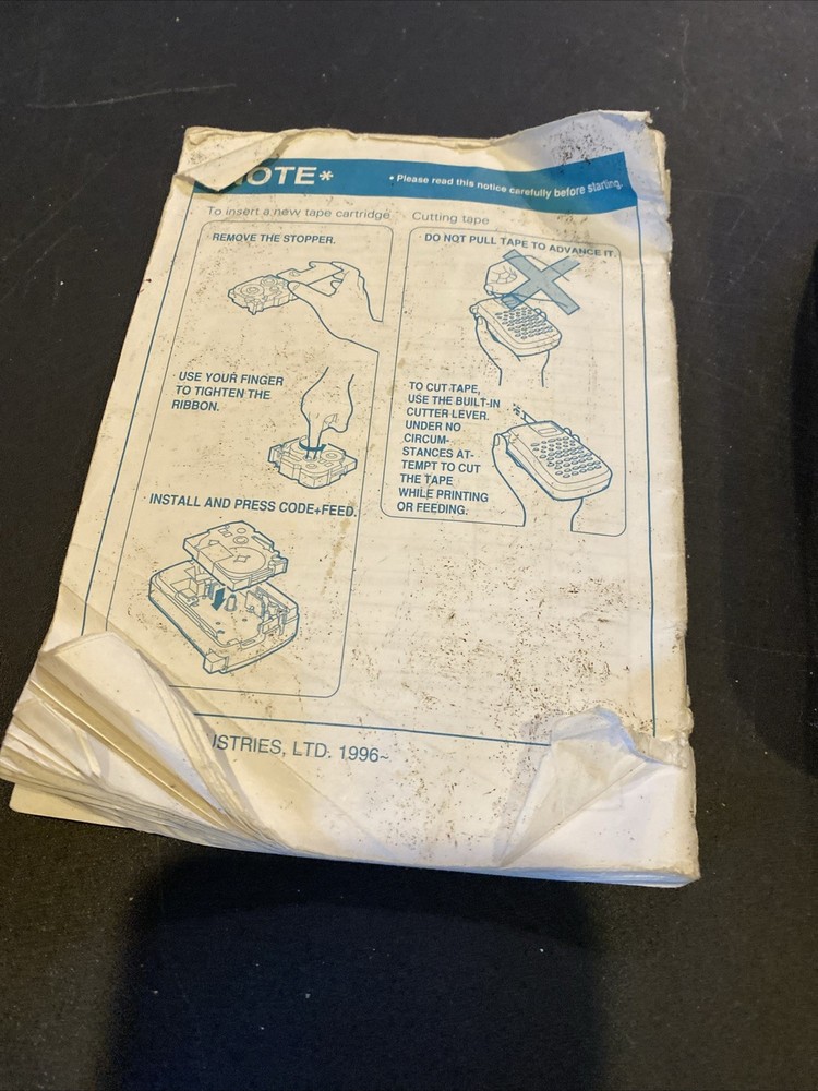 Brother P Touch Handy Pt-200 Tested Working QQ